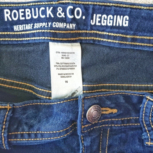 Sears Denim - Sears Roebuck & Co | Skinny Jegging Blue Jeans 16